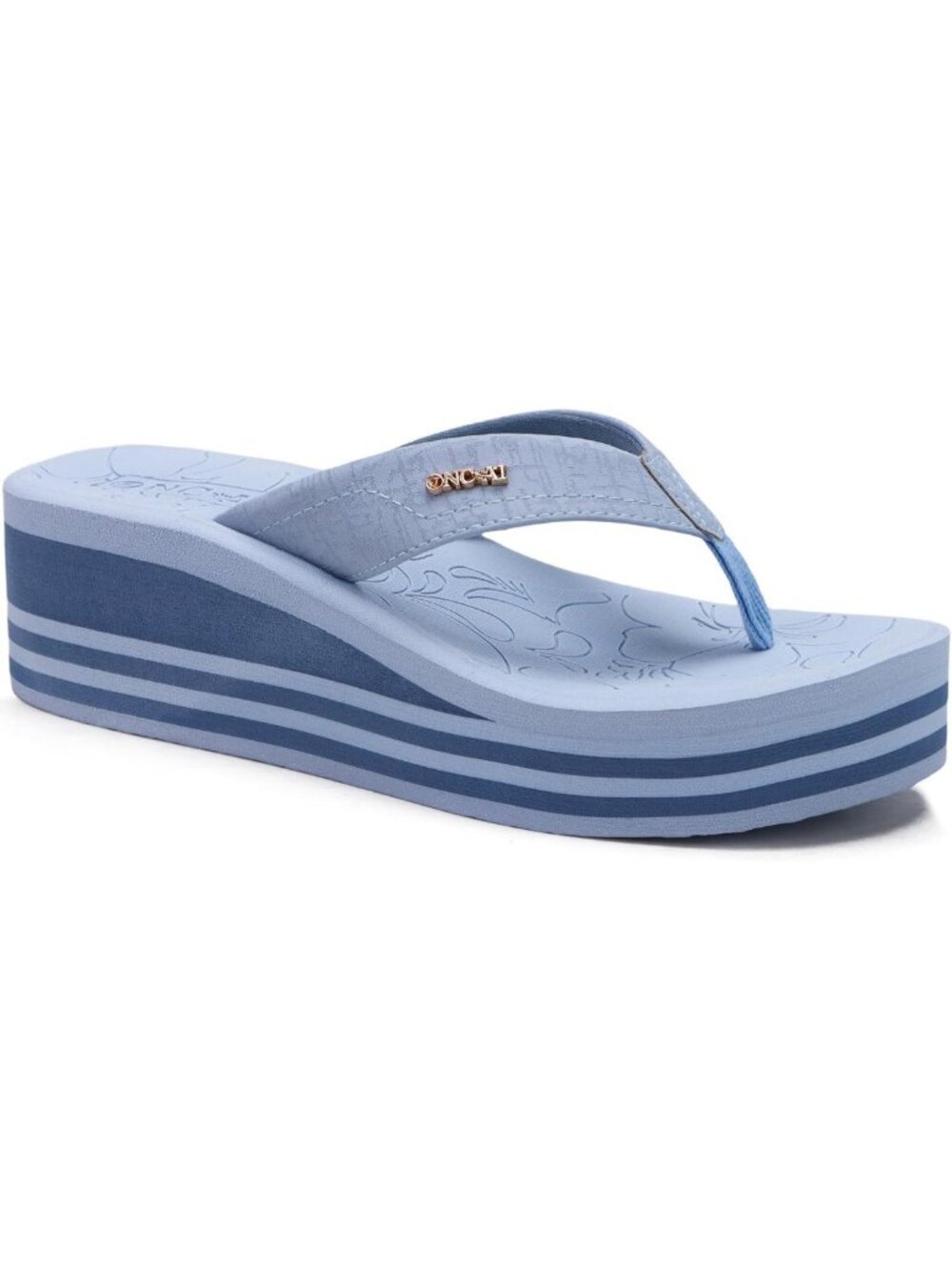 Trendy Women's Platform Wedge Flip Flops - Summer Chunky Heel Sandals, Comfort